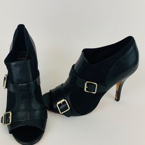 Saks Fifth Ave,  Booties Peep Toe Heels 9-1/2